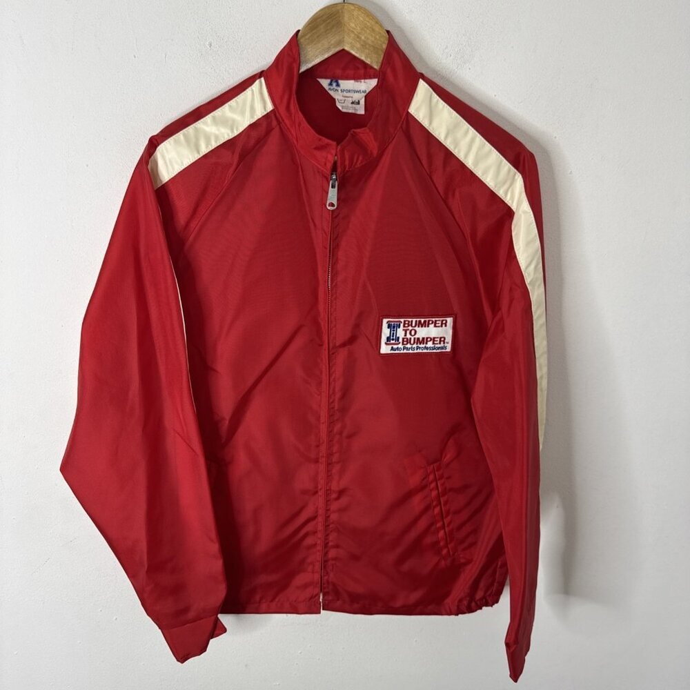 Vintage Bumper to Bumper‎ Jacket Men’s L Red Auto Parts Professionals Racing